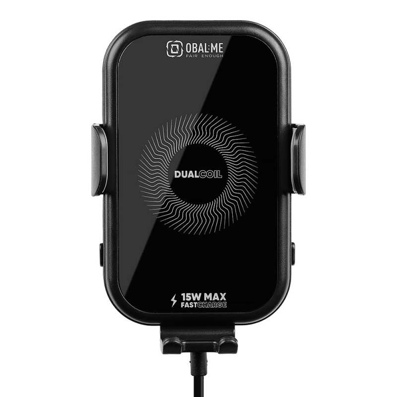 OBAL:ME GravCharger Bezdrátový Nabíjecí Držák do Auta 15W Black