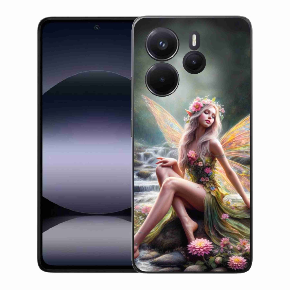 Gelový kryt mmCase na Xiaomi Redmi Note 14 - motýlí žena 1