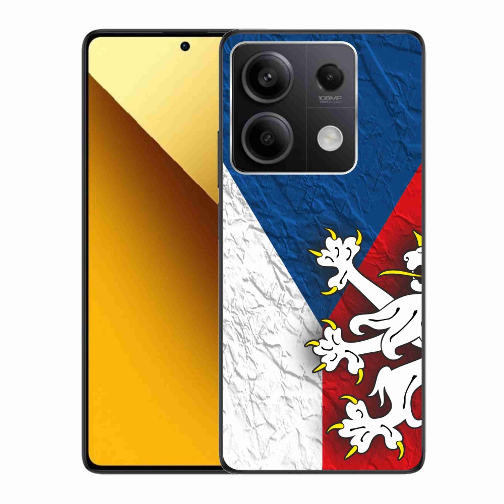 Gelový kryt mmCase na Xiaomi Redmi Note 13 5G - česká vlajka 1