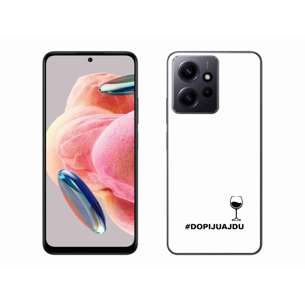 Gelový kryt mmCase na Xiaomi Redmi Note 12 4G - vinný motiv bílé pozadí