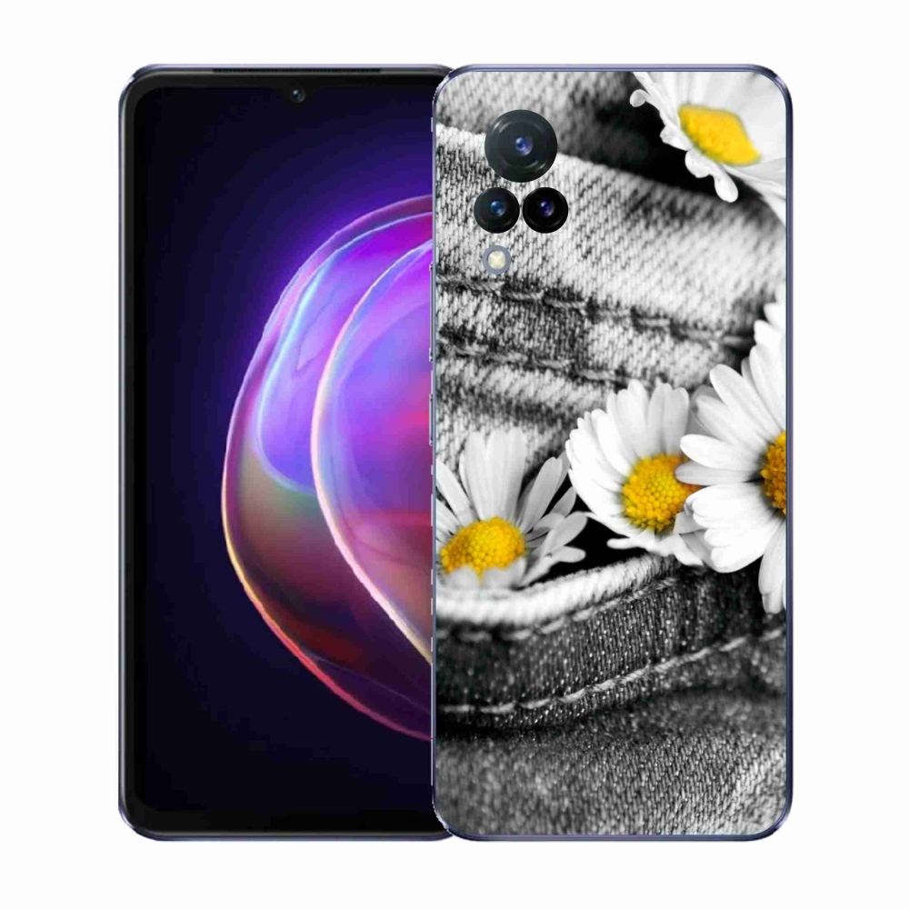 Gelový kryt mmCase na Vivo V21 4G/5G - kopretiny