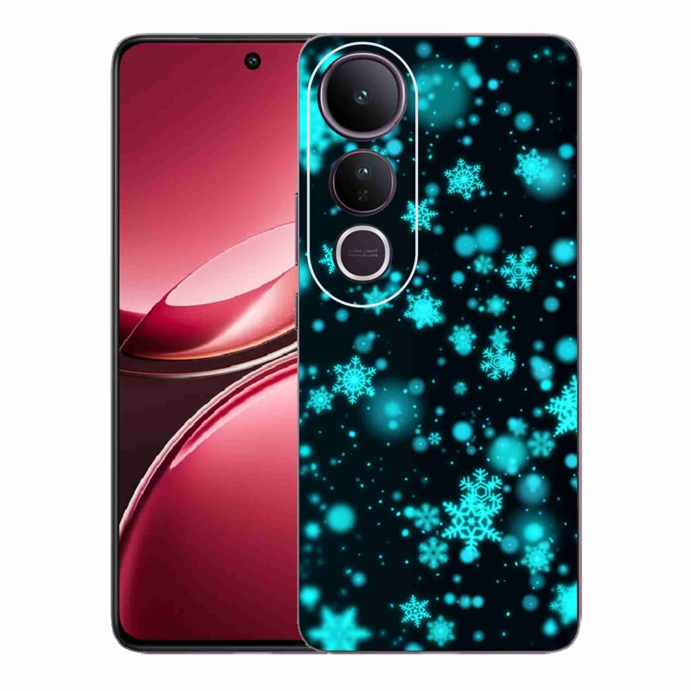 Gelový kryt mmCase na Vivo V50 Lite 4G/5G - sněhové vločky 1