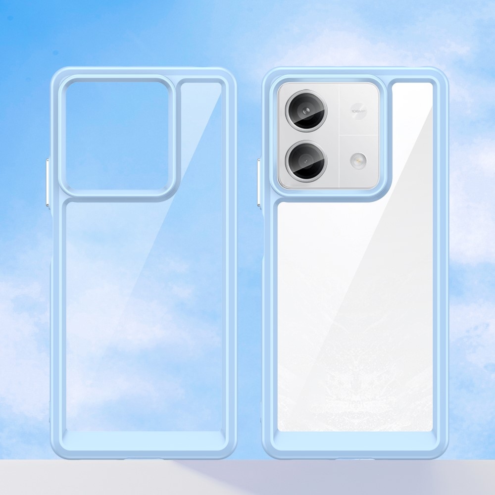 Gelový obal s pevnými zády na Xiaomi Redmi Note 13 5G - modrý