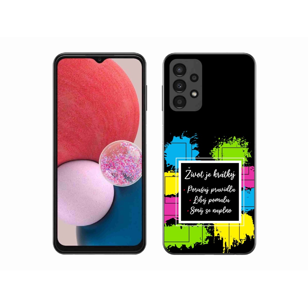 Gelový kryt mmCase na Samsung Galaxy A13 4G - citát 5 černé pozadí