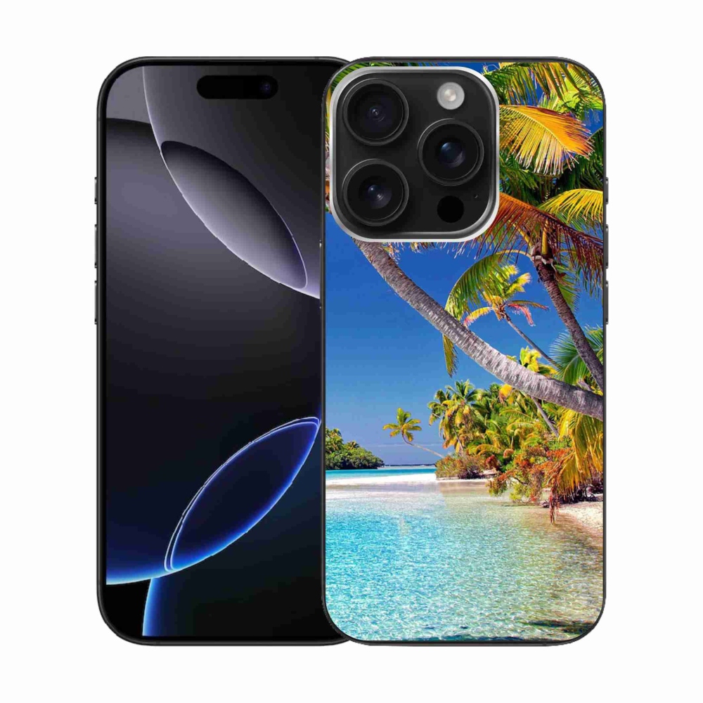 Gelový obal mmCase na iPhone 16 Pro - mořská pláž