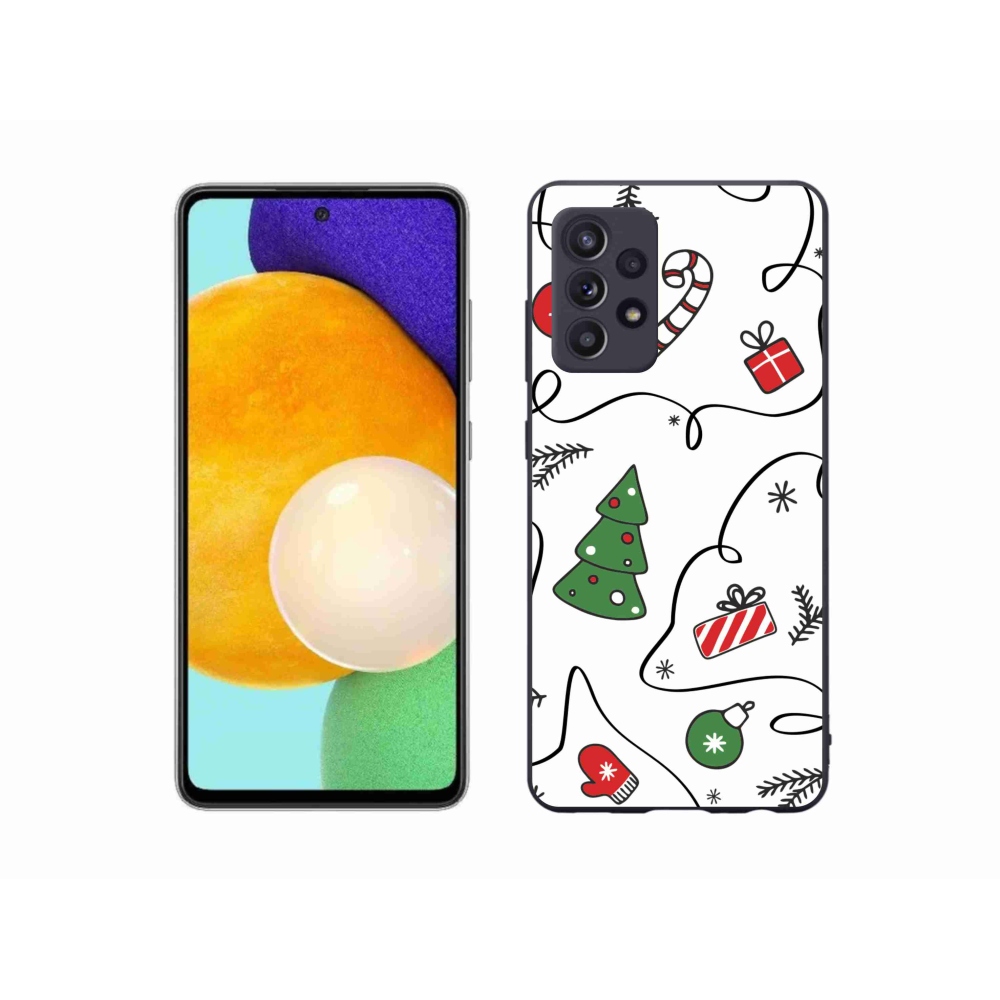 Gelový kryt mmCase na Samsung Galaxy A52s 5G - vánoční motivy