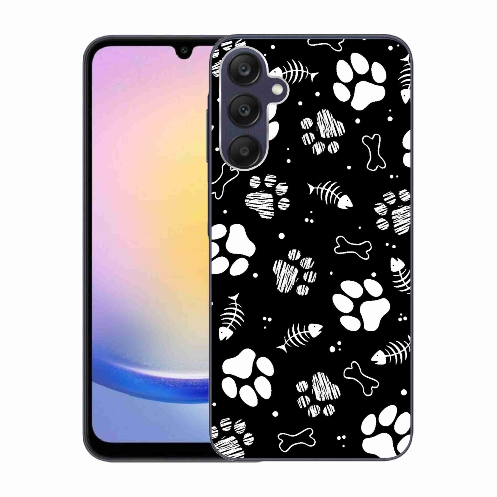 Gelový kryt mmCase na Samsung Galaxy A25 5G - psí tlapky