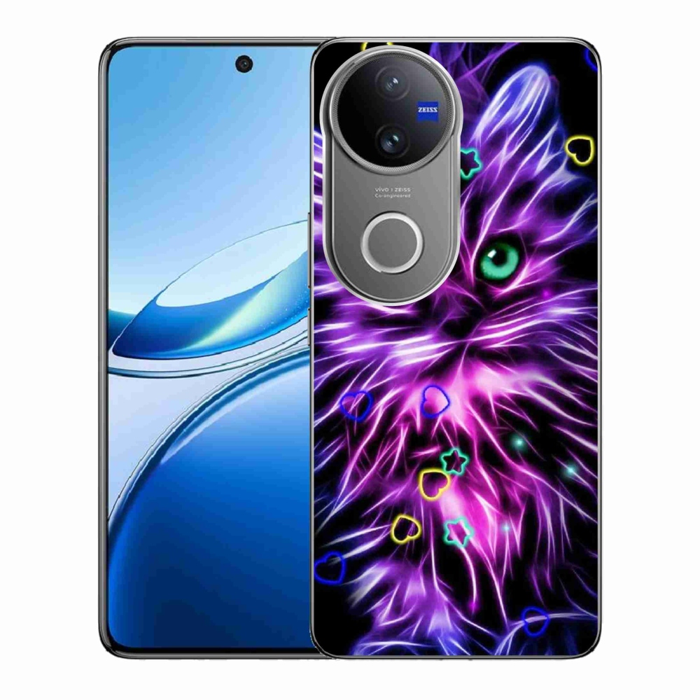 Gelový kryt mmCase na Vivo V50 5G - abstraktní kočka