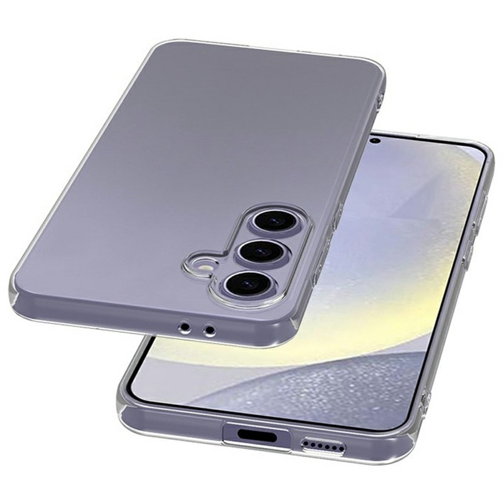Průhledný gelový obal na mobil Samsung Galaxy S25 FE - průhledný