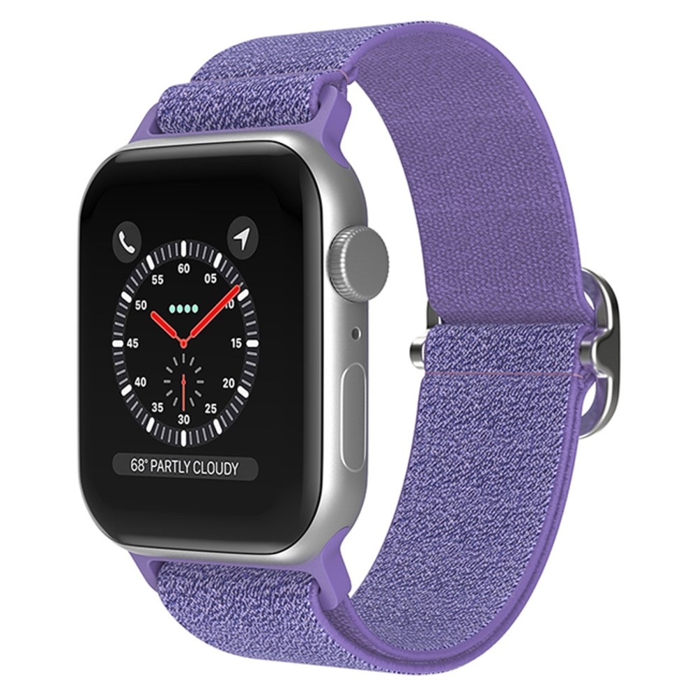 Decor nylonový řemínek na Apple Watch Ultra/Ultra 2 49mm/SE/SE 2022/2023 44mm/9/8/7 45mm/6/5/4 44mm/3/2/1 42 mm - tmavěfialový
