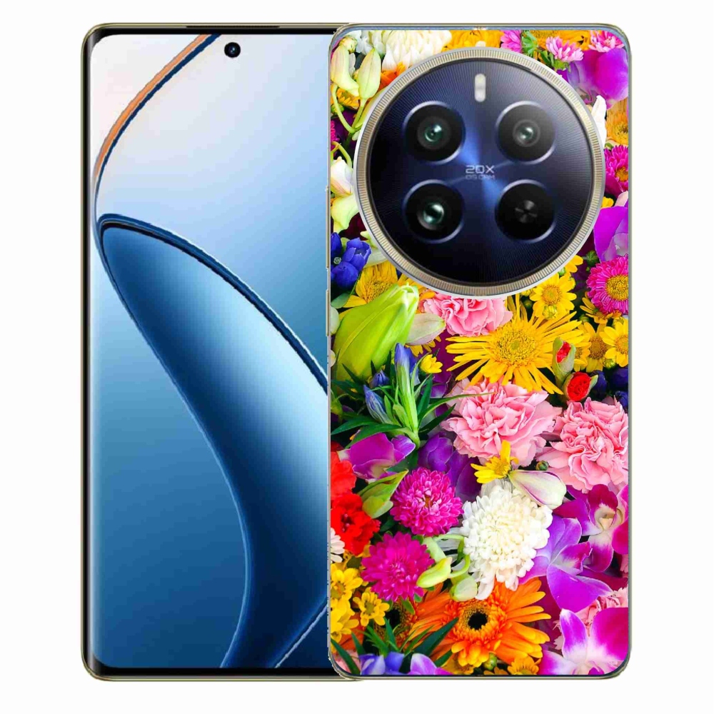 Gelový kryt mmCase na Realme 12 Pro 5G/12 Pro+ 5G - květiny 12