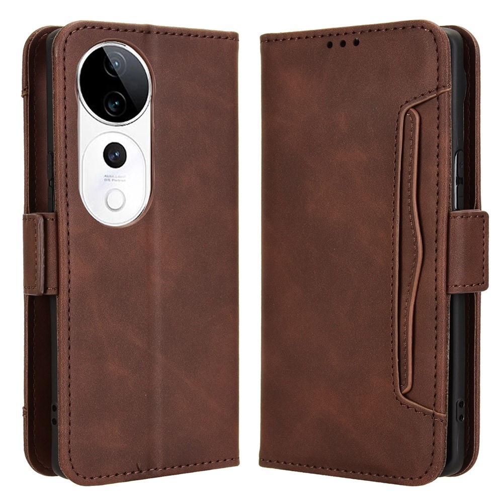 Multi knížkové pouzdro na Vivo V40 5G - hnědé