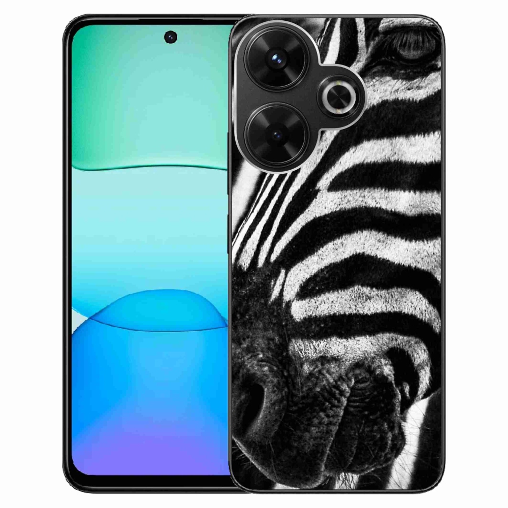 Gelový kryt mmCase na Xiaomi Redmi 13 4G/Poco M6 4G - zebra