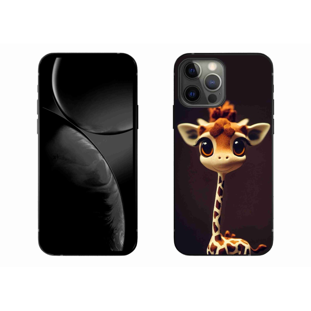 Gelový kryt mmCase na iPhone 13 Pro Max - malá žirafa