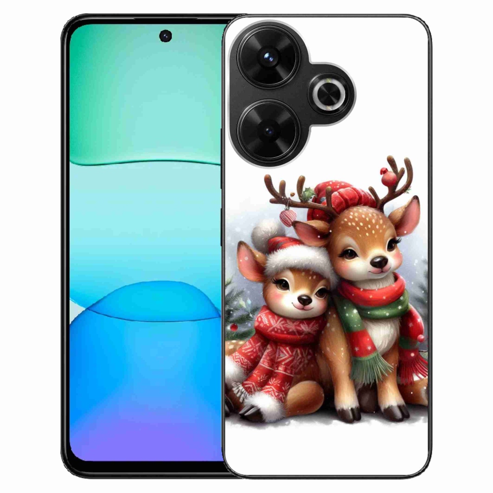 Gelový kryt mmCase na Xiaomi Redmi 13 4G/Poco M6 4G - vánoční sobi