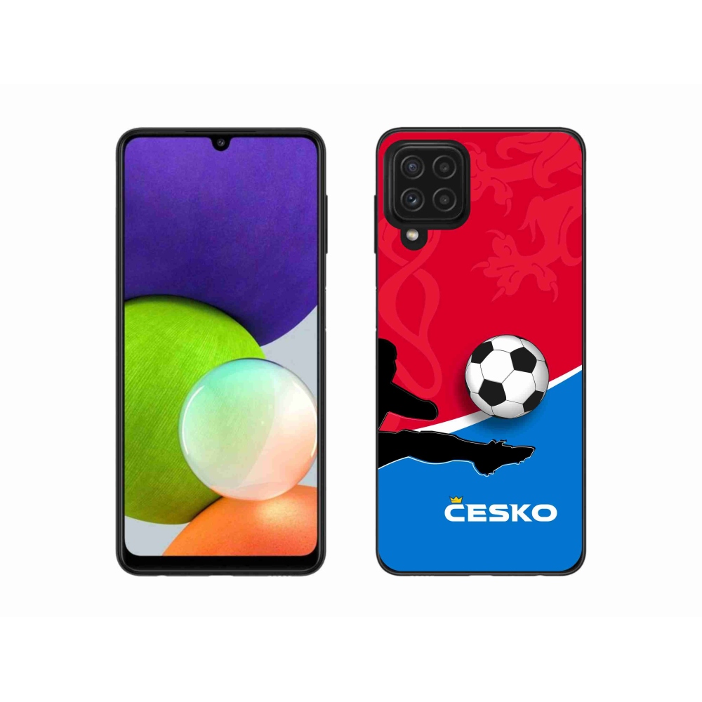 Gelový kryt mmCase na Samsung Galaxy A22 4G - fotbal Česko 2