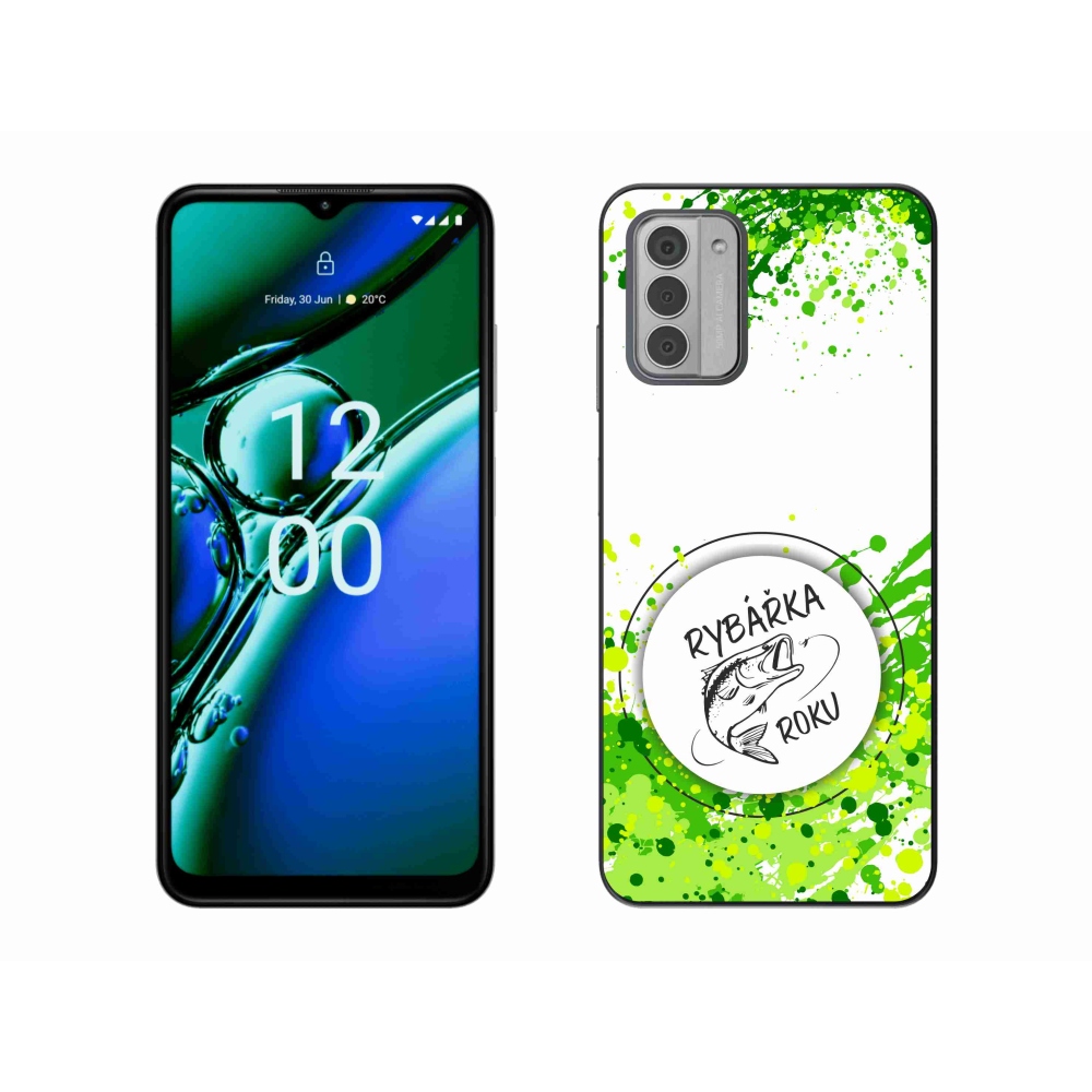 Gelový kryt mmCase na Nokia G42 - rybářka roku bílé pozadí