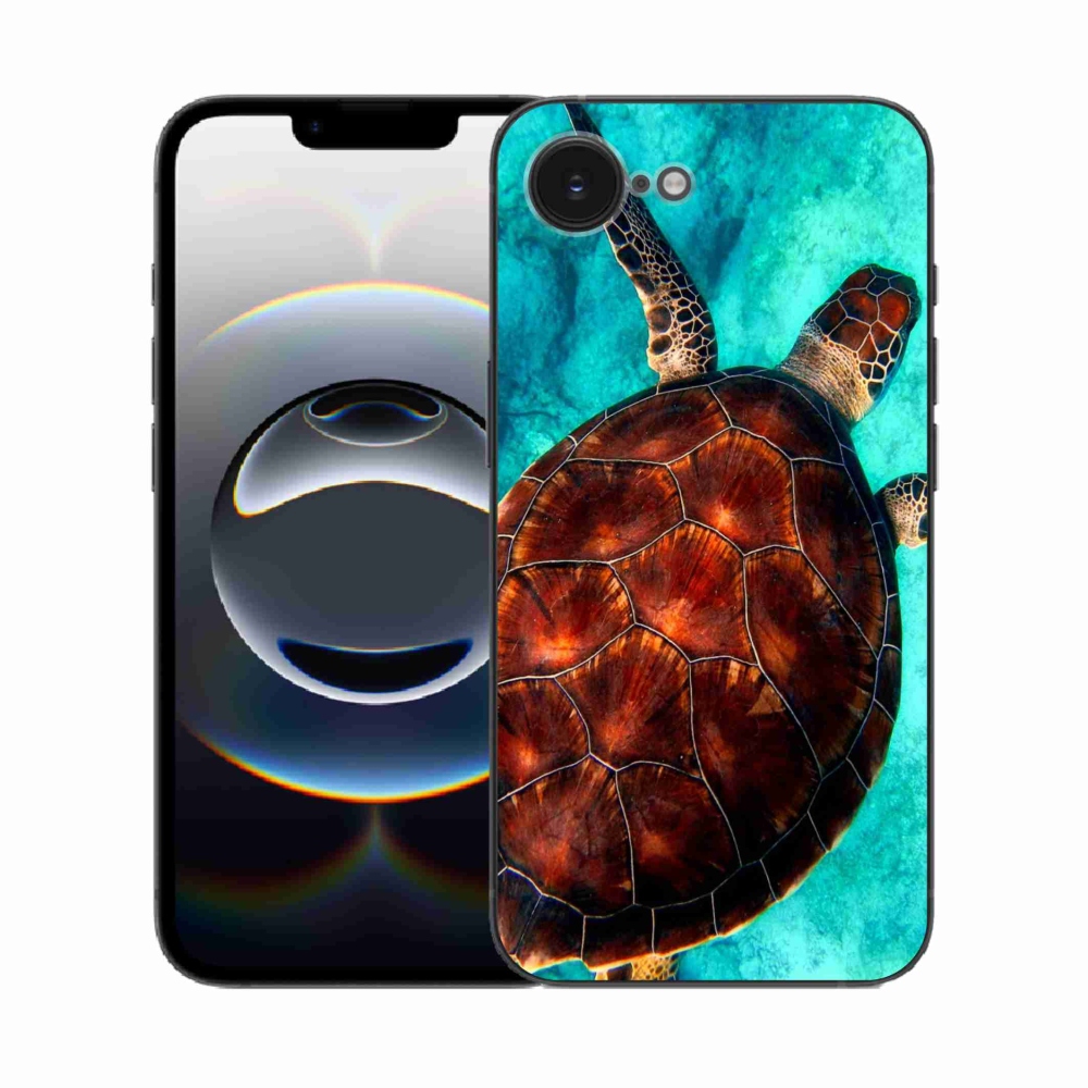 Gelový kryt mmCase na iPhone 16e - želva