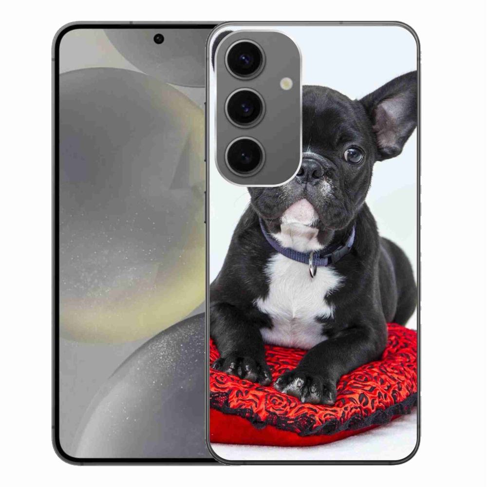 Gelový obal mmCase na Samsung Galaxy S24+ - buldok