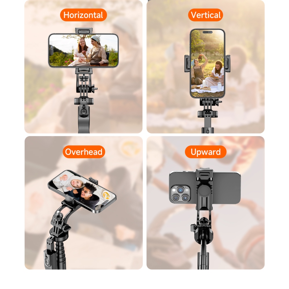 Teleskopická selfie tyč L16-TT se stativem 1,8 m s dálkovým ovládáním