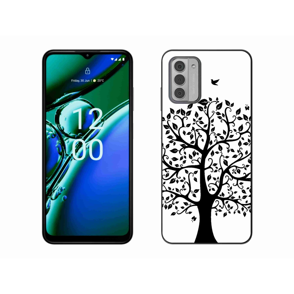 Gelový kryt mmCase na Nokia G42 - černobílý strom