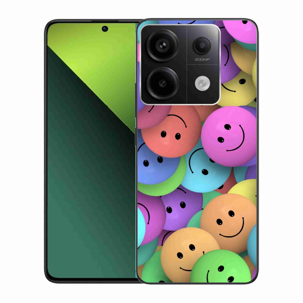 Gelový kryt mmCase na Xiaomi Redmi Note 13 Pro 5G/Poco X6 5G - barevní smajlíci