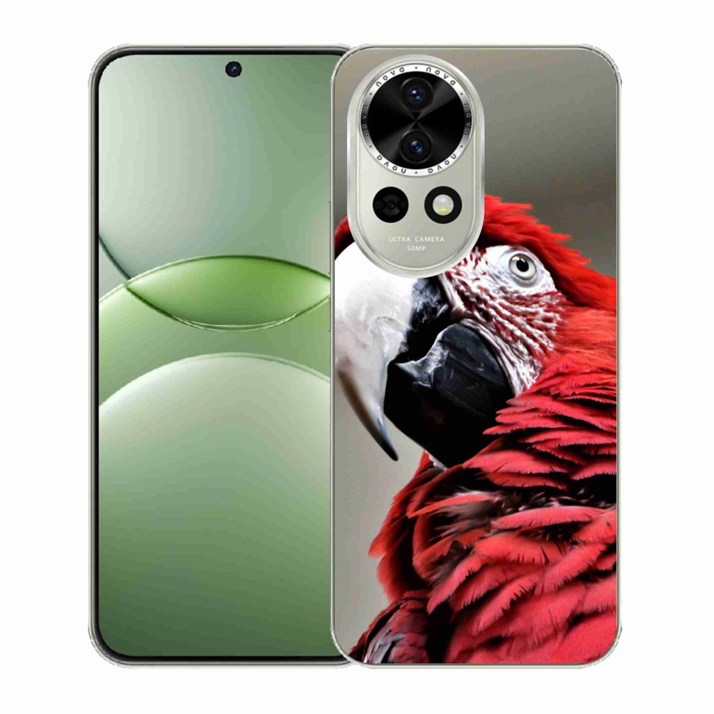 Gelový kryt mmCase na Huawei Nova 13 5G - papoušek ara červený