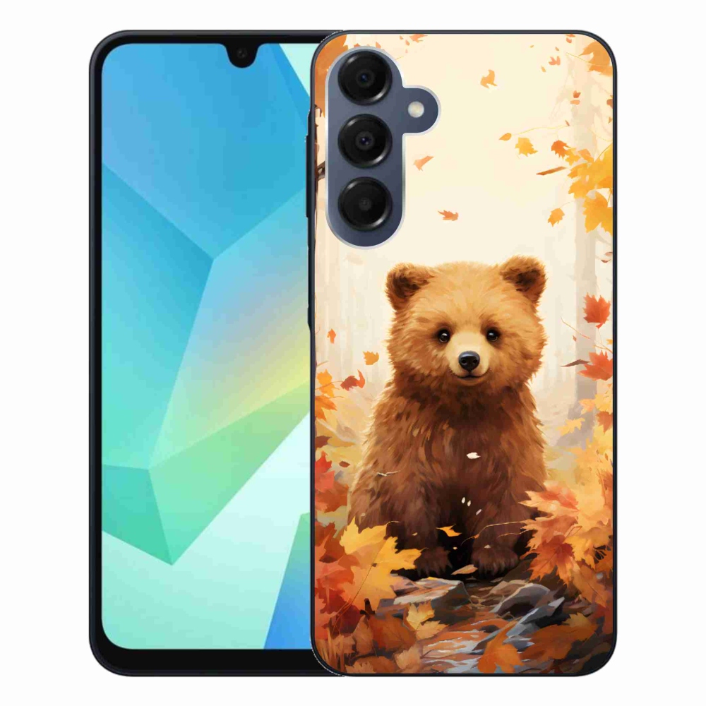 Gelový kryt mmCase na Samsung Galaxy A16 4G/5G - medvěd v lese