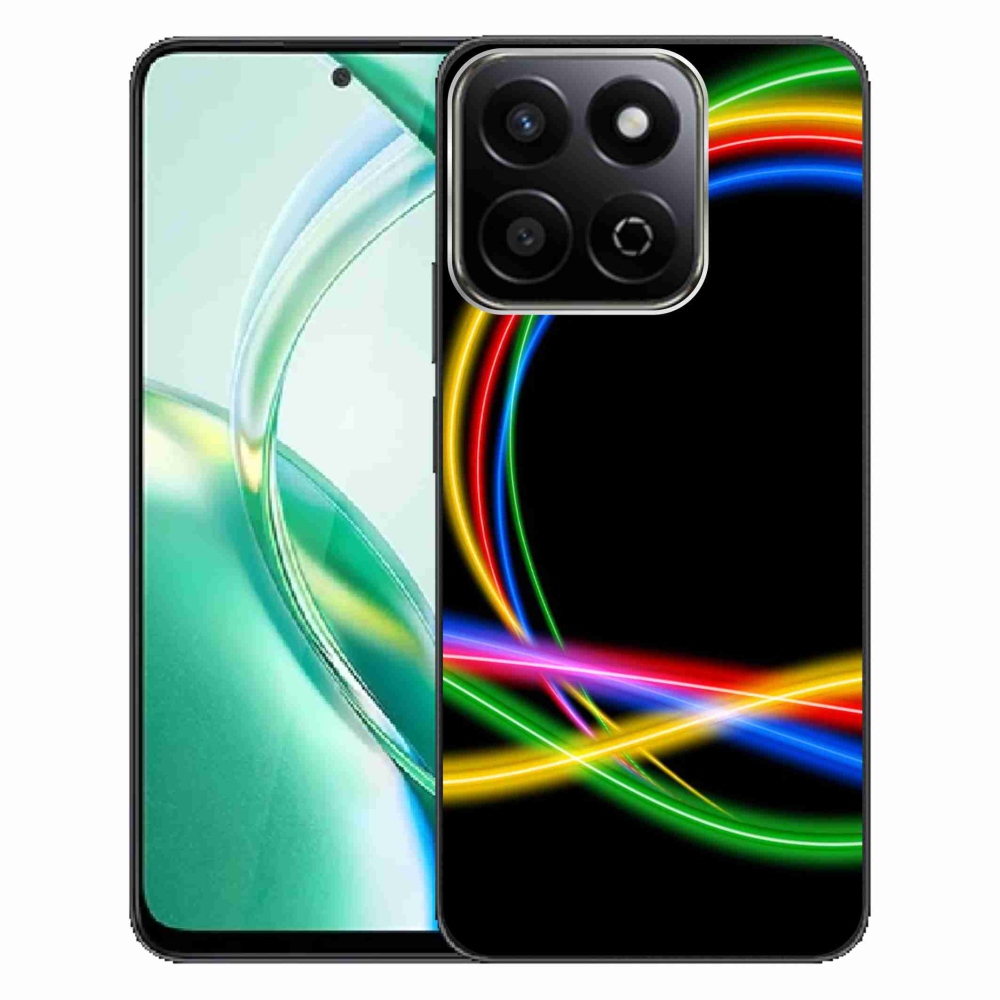 Gelový obal mmCase na Honor 200 Smart 5G - neonové kruhy