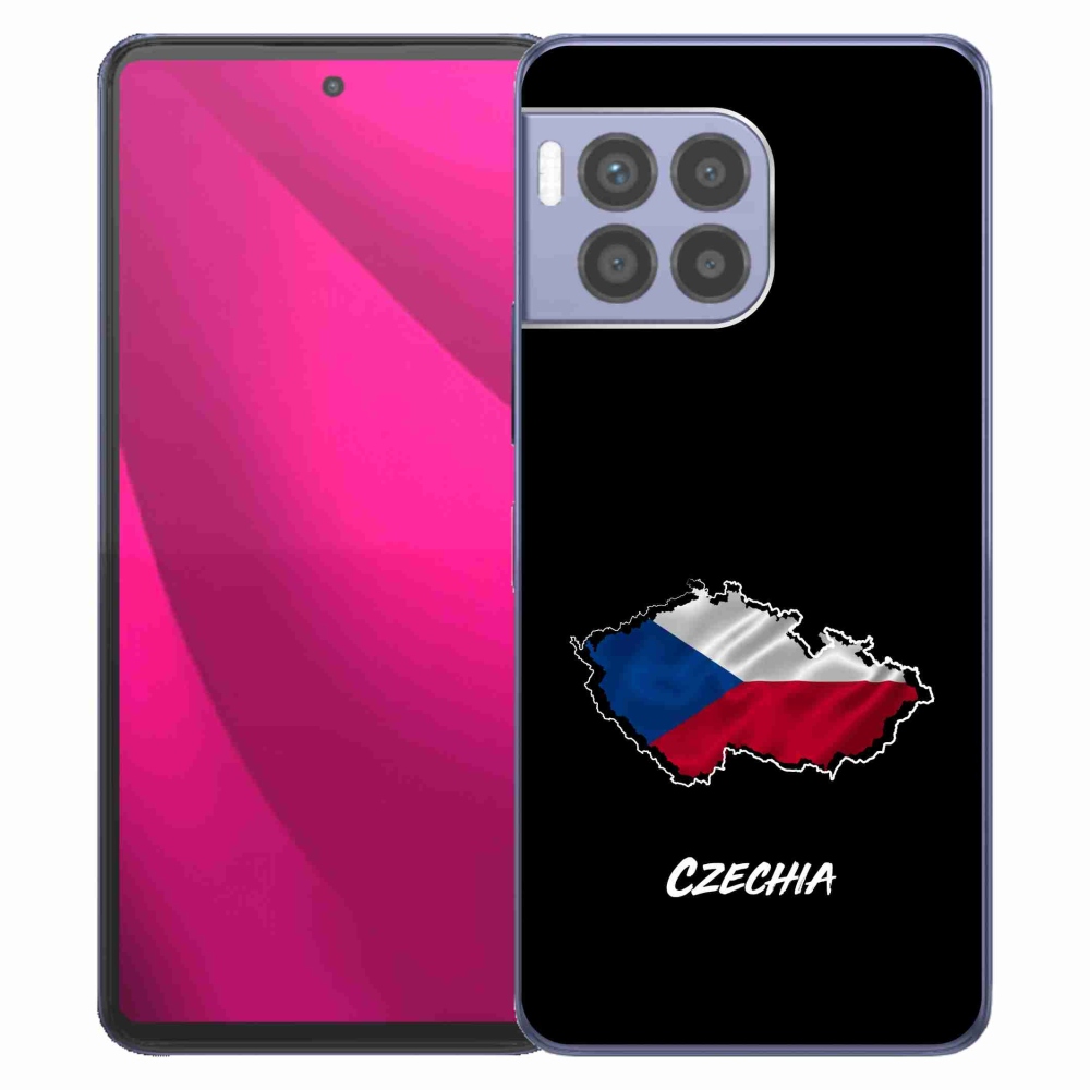 Gelový kryt mmCase na T-Mobile T Phone 2 Pro - Czechia černé pozadí