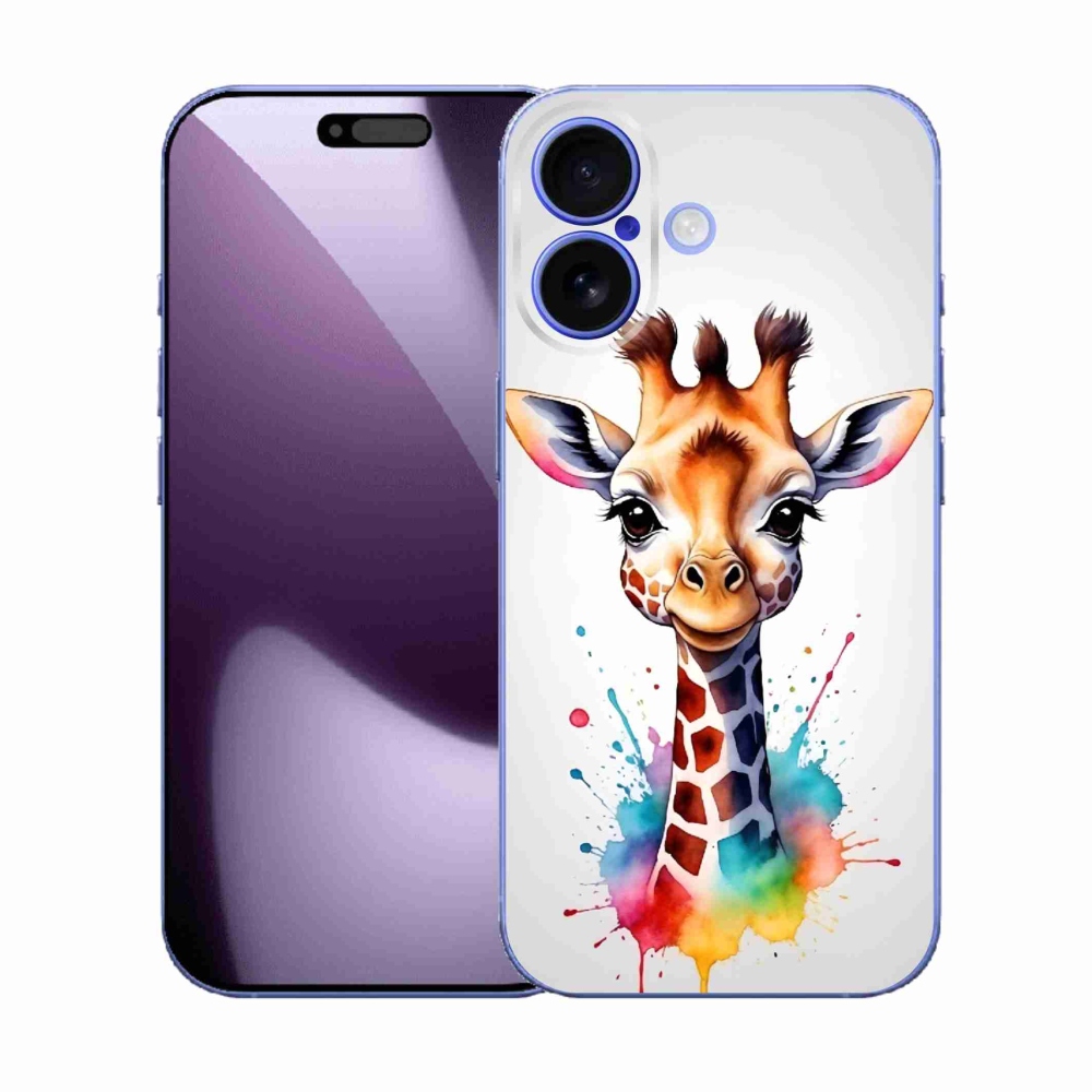 Gelový kryt mmCase na iPhone 17 - žirafa 1