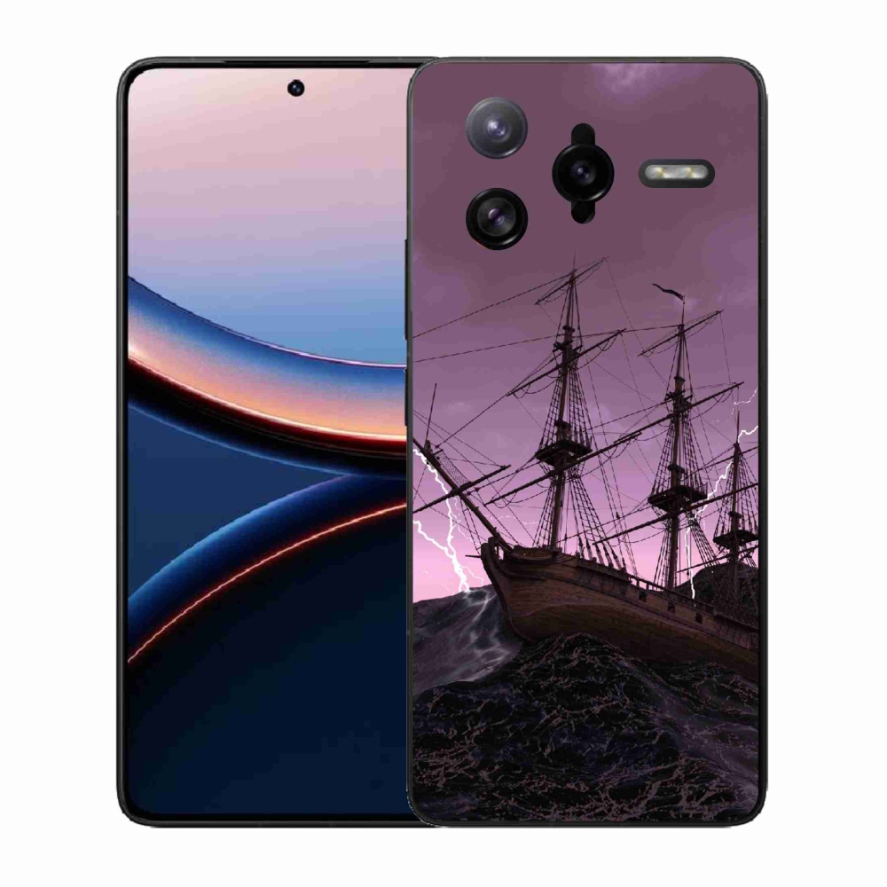 Gelový kryt mmCase na Xiaomi Poco F7 Ultra - loď v bouři