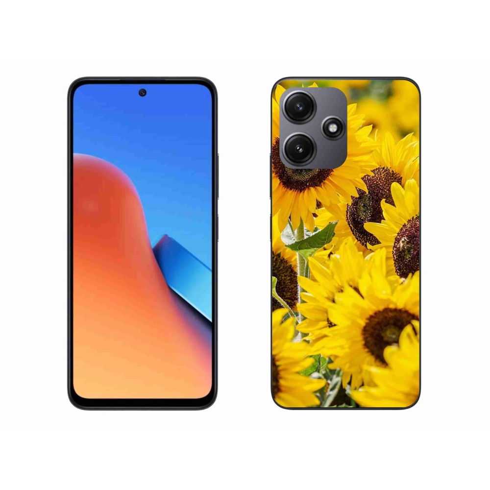 Gelový kryt mmCase na Xiaomi Redmi 12 5G - slunečnice