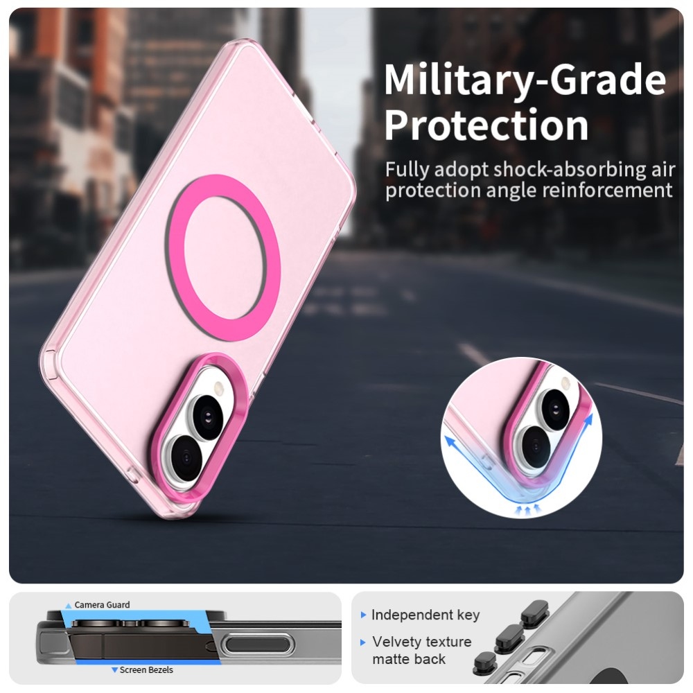 Candy gelový obal s MagSafe na Samsung Galaxy S25 Edge - růžový