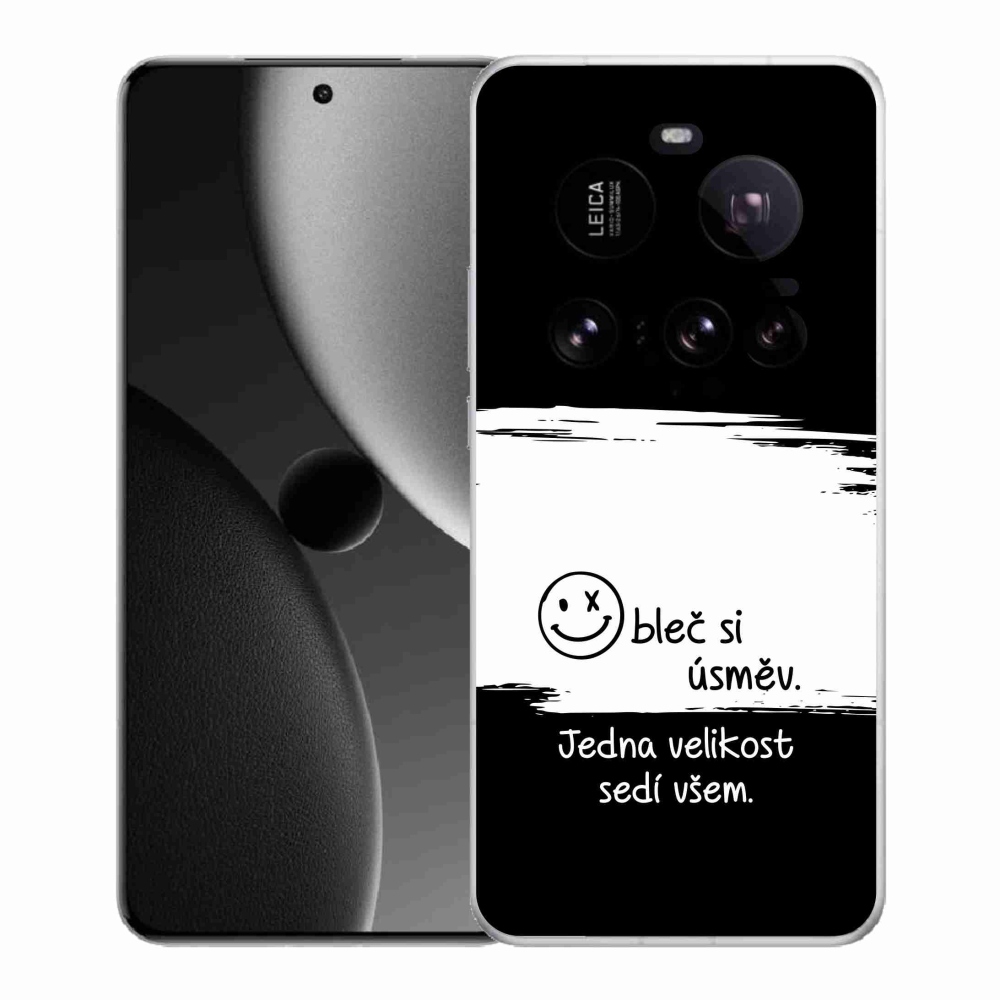 Gelový kryt mmCase na Xiaomi 15 Ultra - vtipný text 8 bíločerné pozadí