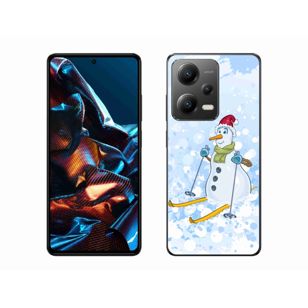 Gelový kryt mmCase na mobil Xiaomi Redmi Note 12 Pro 5G - sněhulák