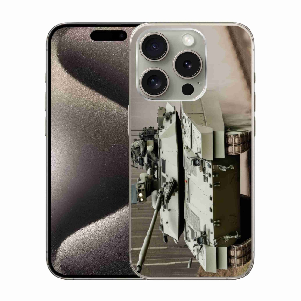 Gelový kryt mmCase na iPhone 15 Pro - tank 2