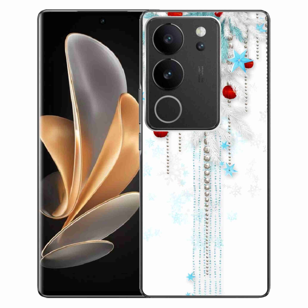 Gelový kryt mmCase na Vivo V29 5G - vánoční ozdoby