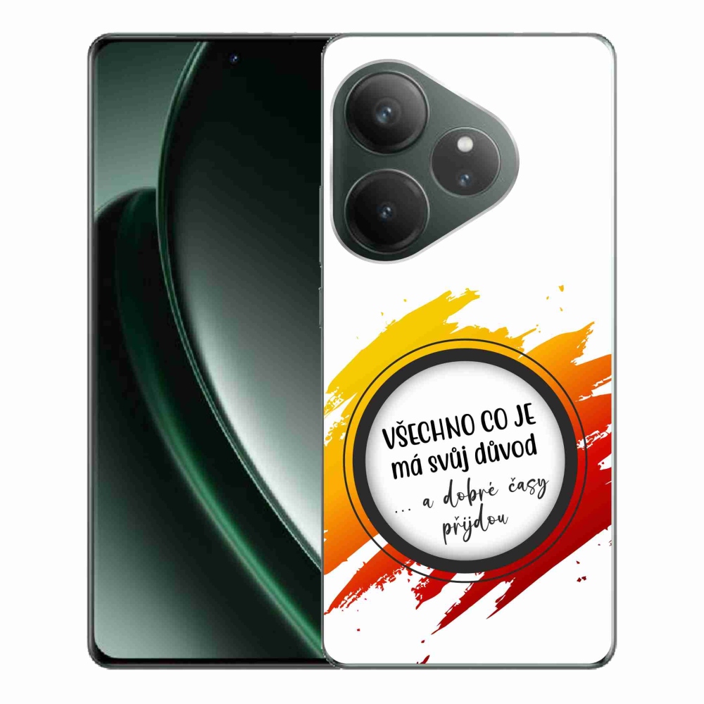 Gelový kryt mmCase na Realme GT 6 5G/GT 6T 5G - citát 3 bílé pozadí