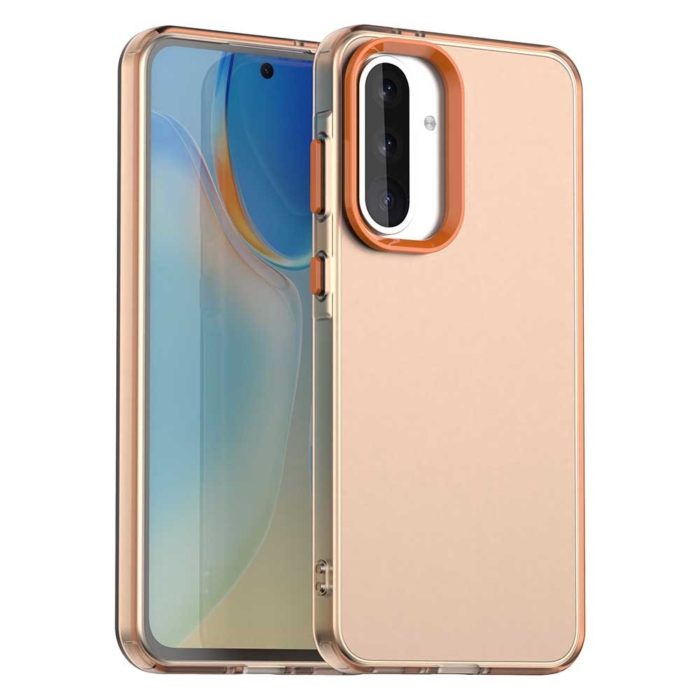 Candy matný gelový obal na Samsung Galaxy A36 5G/A56 5G - oranžový