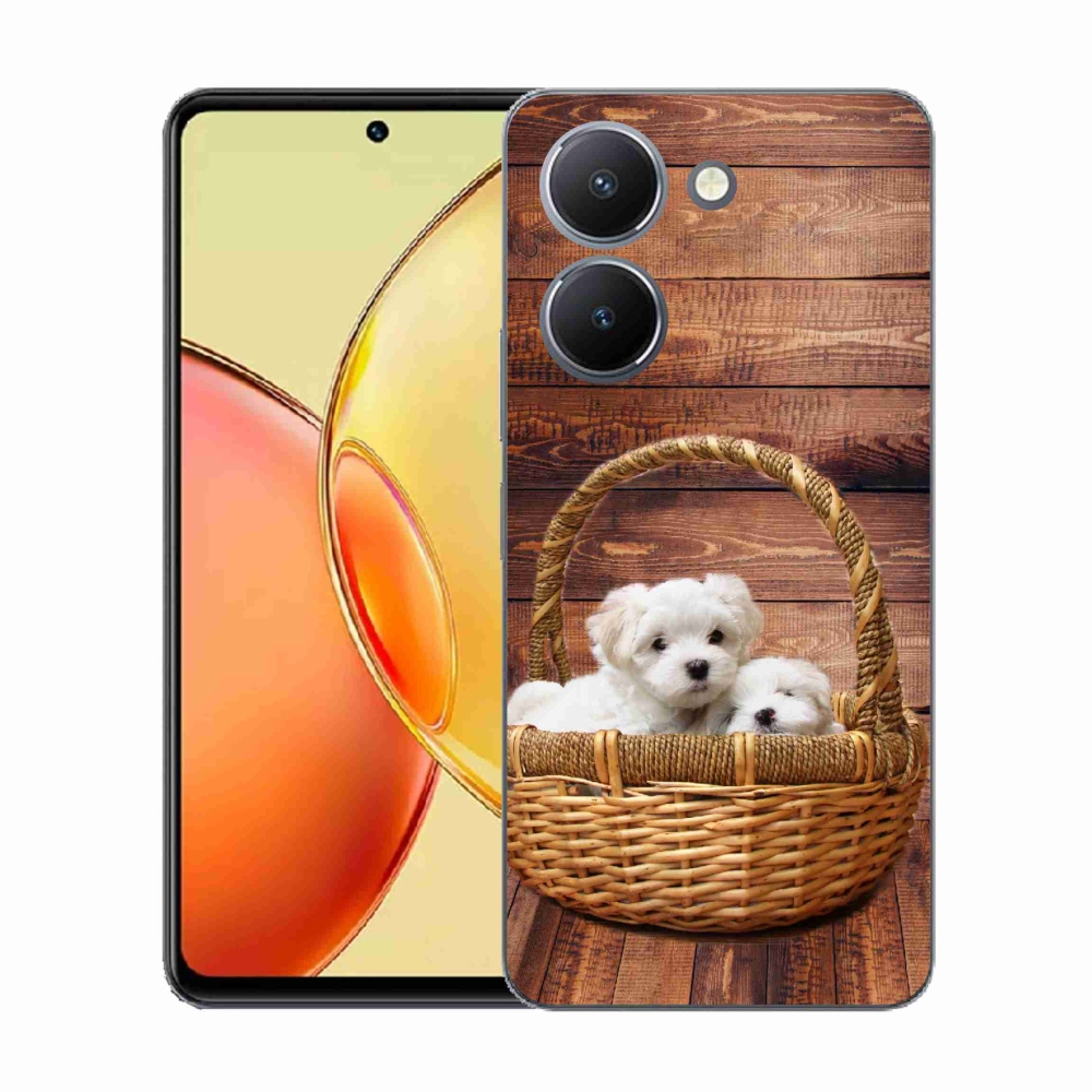 Gelový kryt mmCase na Vivo Y36 - štěňátka