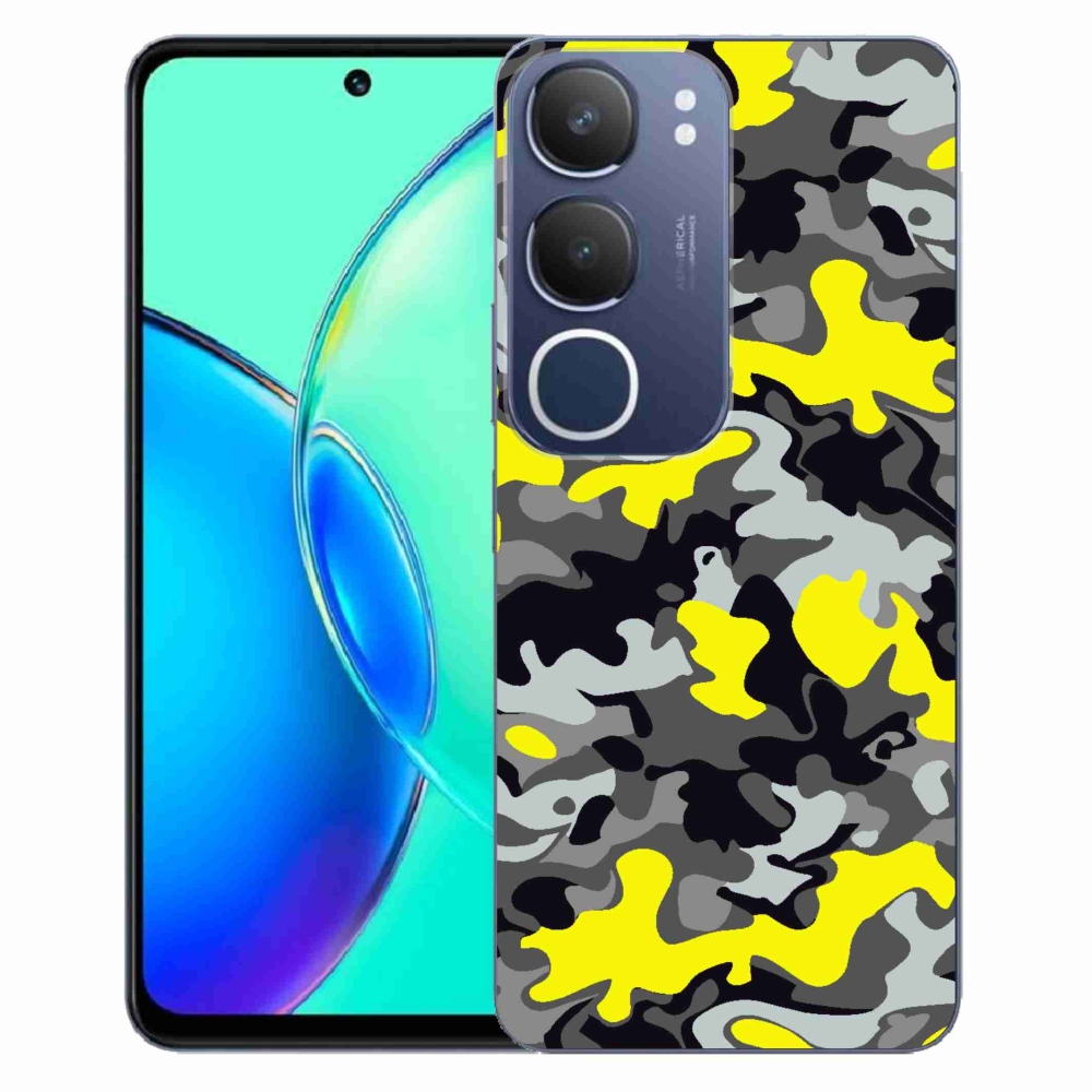 Gelový kryt mmCase na Vivo Y19s - maskáčový vzor 6