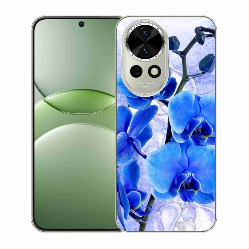 Gelový kryt mmCase na Huawei Nova 13 5G - modré květy