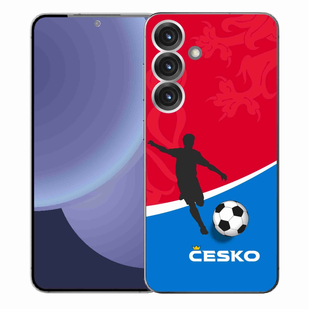 Gelový kryt mmCase na Samsung Galaxy S25+ - fotbal Česko