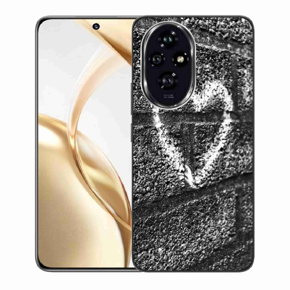 Gelový kryt mmCase na Honor 200 5G - srdce na zdi