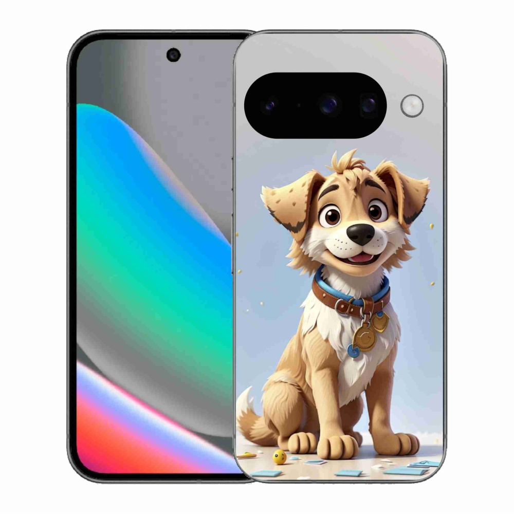 Gelový kryt mmCase na Google Pixel 10 - kreslené štěně