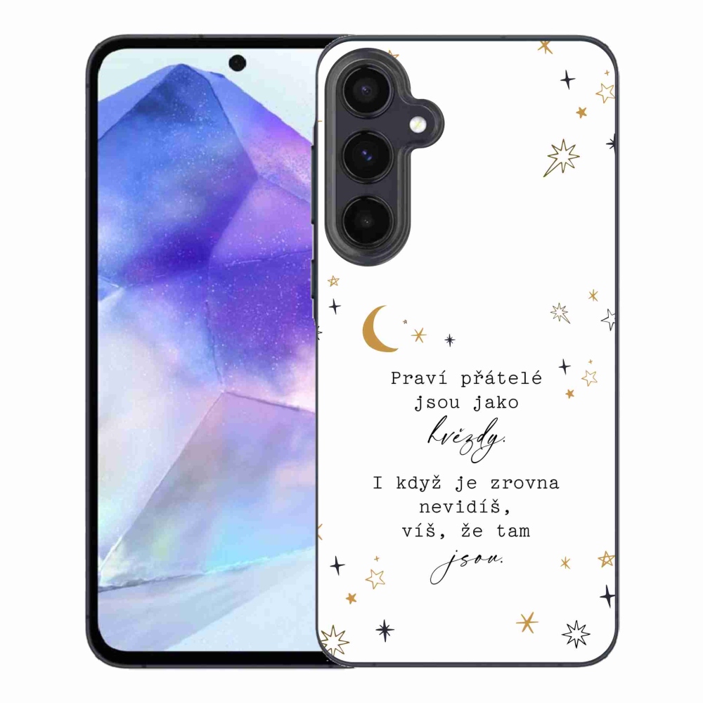Gelový kryt mmCase na Samsung Galaxy A55 5G - citát 6 bílé pozadí