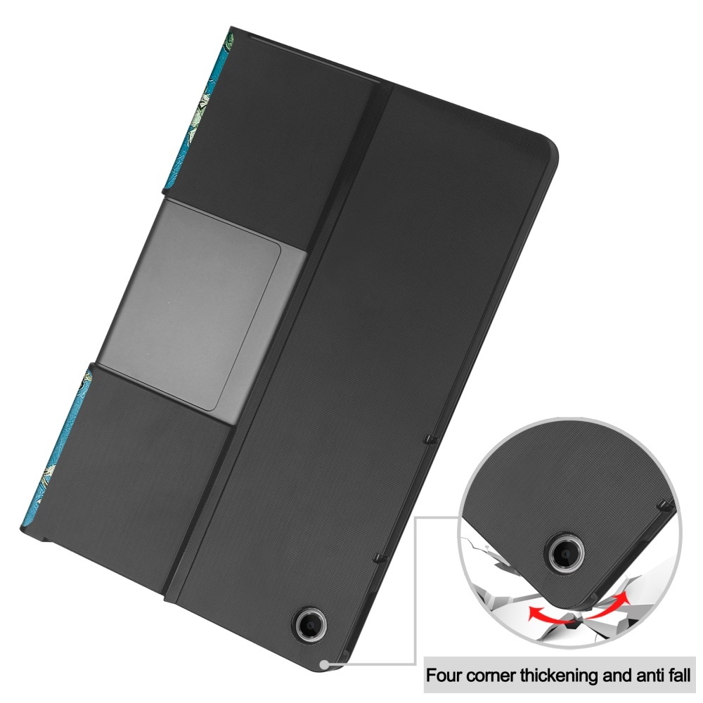Patte zavírací pouzdro na Lenovo Tab Plus 11.5 - bílé květy