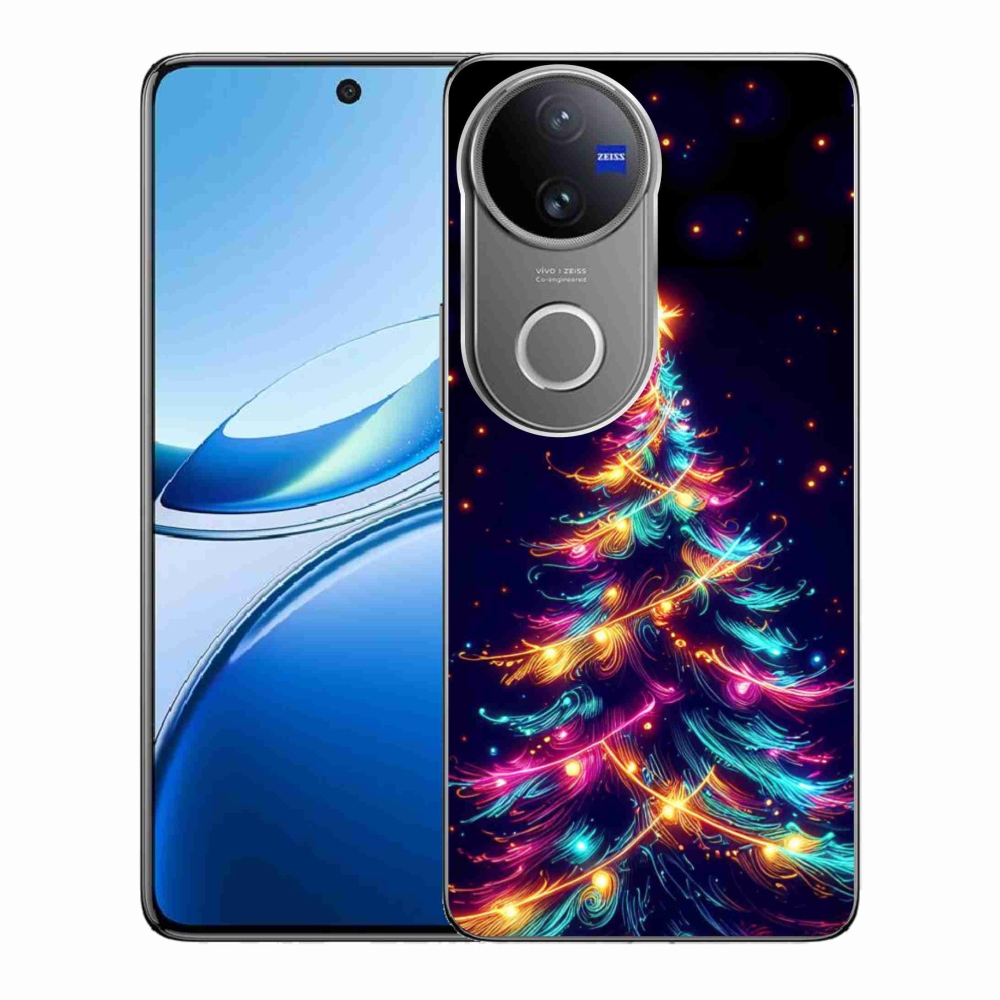 Gelový kryt mmCase na Vivo V50 5G - neonový vánoční stromek