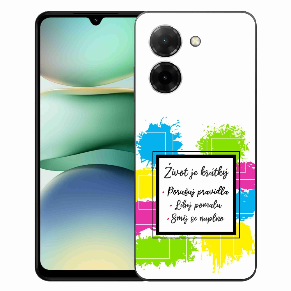 Gelový kryt mmCase na Xiaomi Redmi A5 (171.7x77.8x8.3mm) - citát 5 bílé pozadí